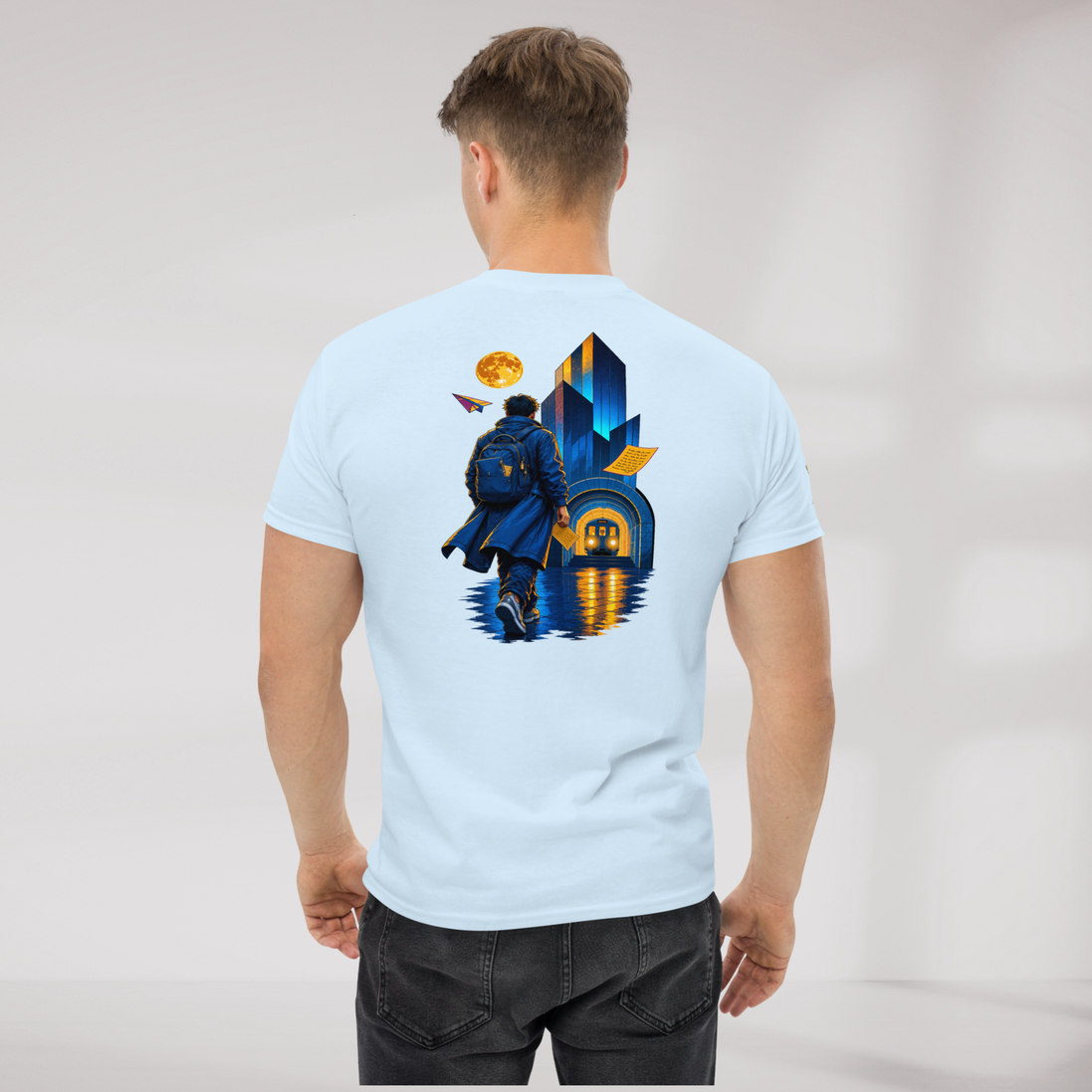 Concrete Poet T-Shirt Vibrant – Farbe Hellblau – Ansicht 7