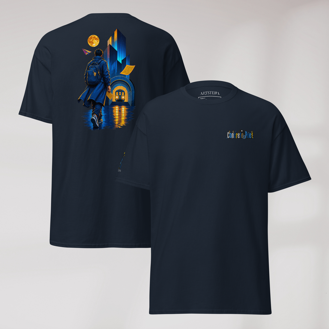 Concrete Poet T-Shirt Vibrant – Farbe Navy – Ansicht 1