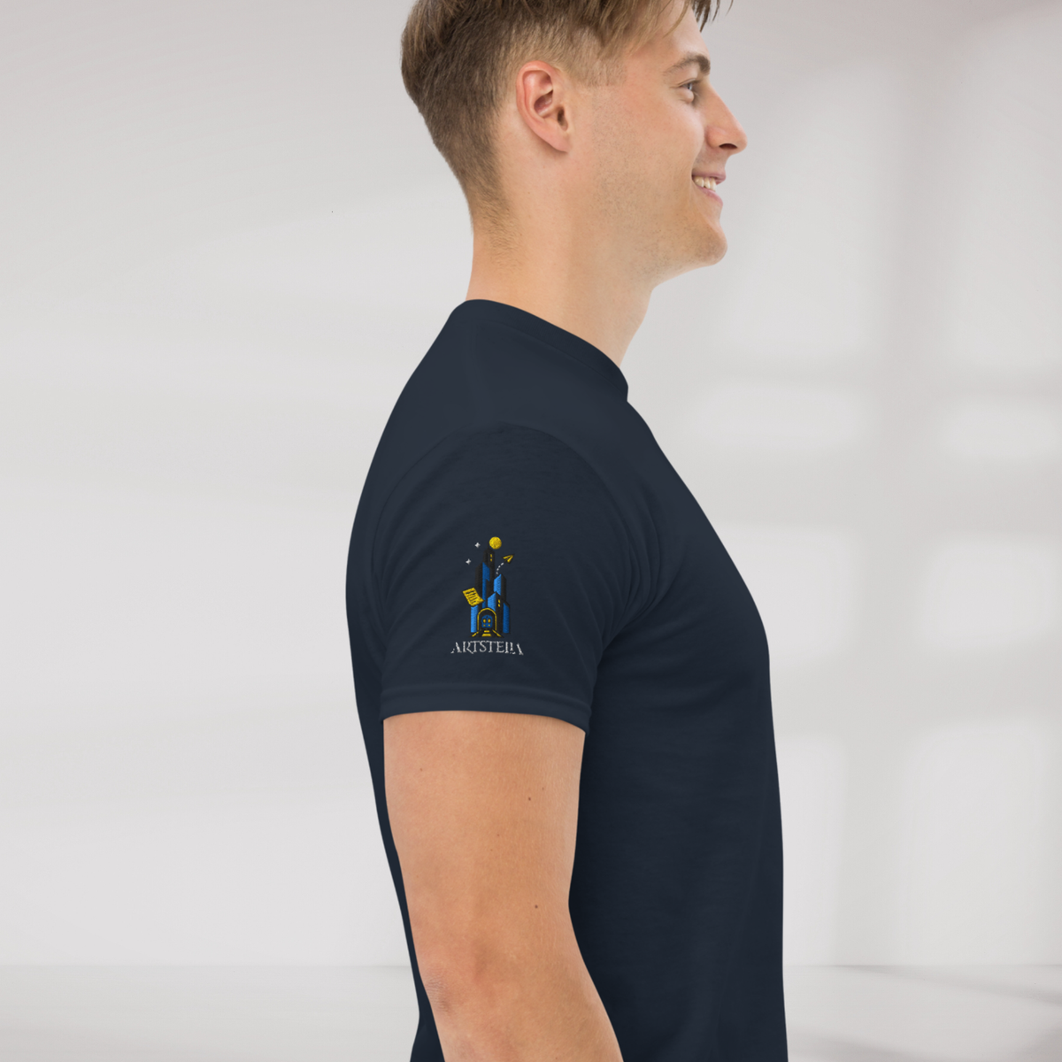 Concrete Poet T-Shirt Vibrant – Farbe Navy – Ansicht 5