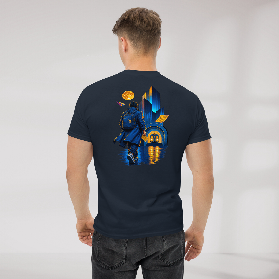 Concrete Poet T-Shirt Vibrant – Farbe Navy – Ansicht 7