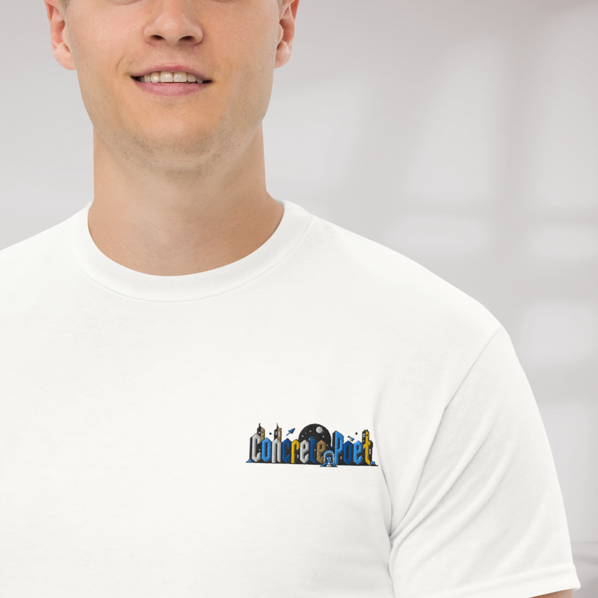 Concrete Poet T-Shirt Vibrant – Farbe Weiß – Ansicht 6