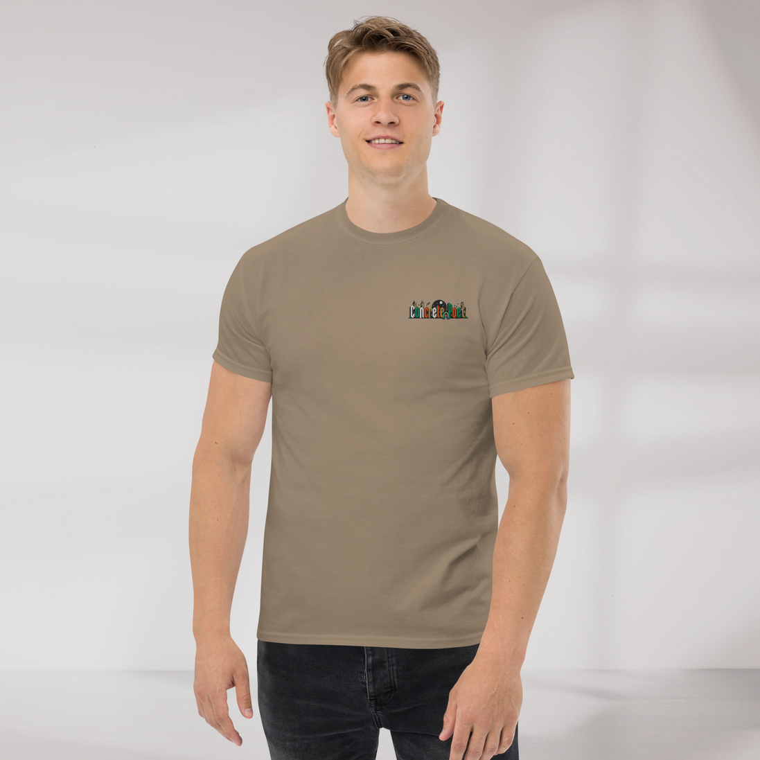 Concrete Poet T-Shirt Retro – Farbe Brown Savana – Ansicht 3