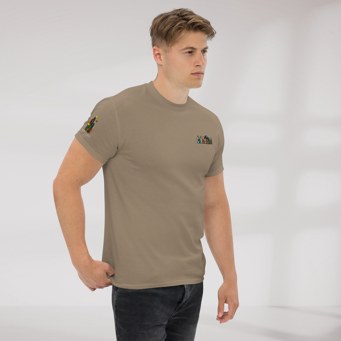 Concrete Poet T-Shirt Retro – Farbe Brown Savana – Ansicht 4