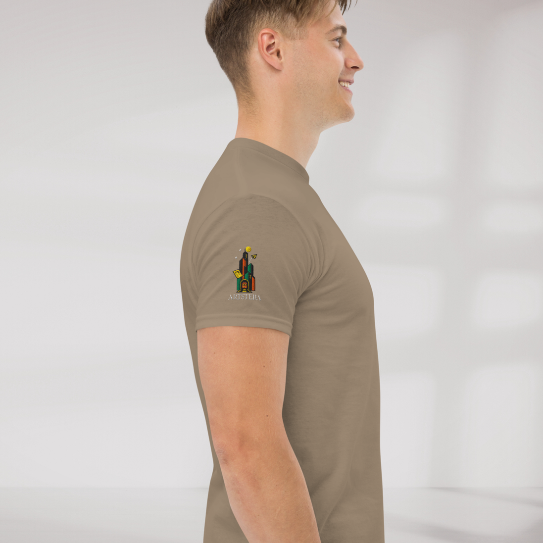 Concrete Poet T-Shirt Retro – Farbe Brown Savana – Ansicht 5