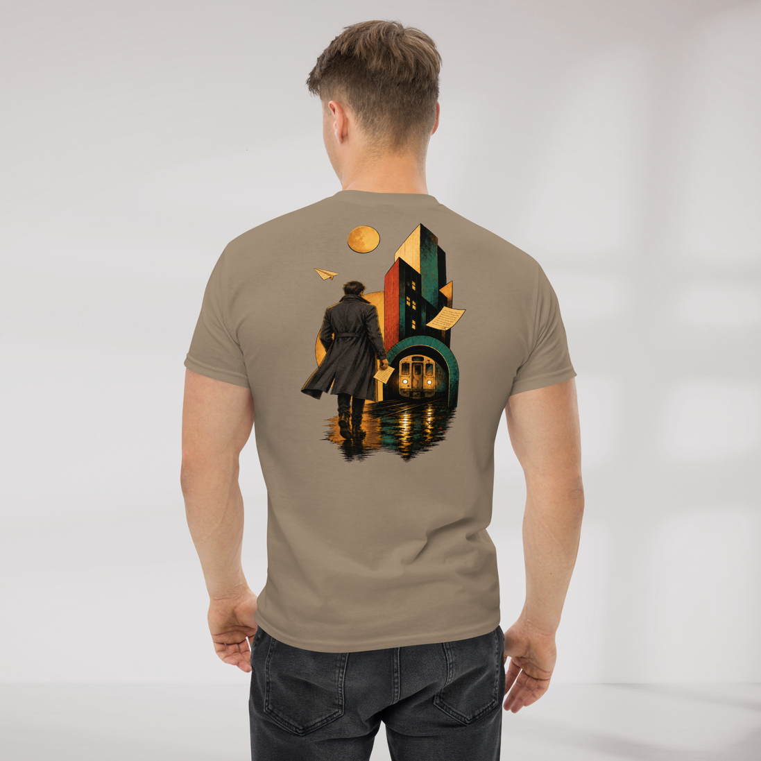 Concrete Poet T-Shirt Retro – Farbe Brown Savana – Ansicht 7