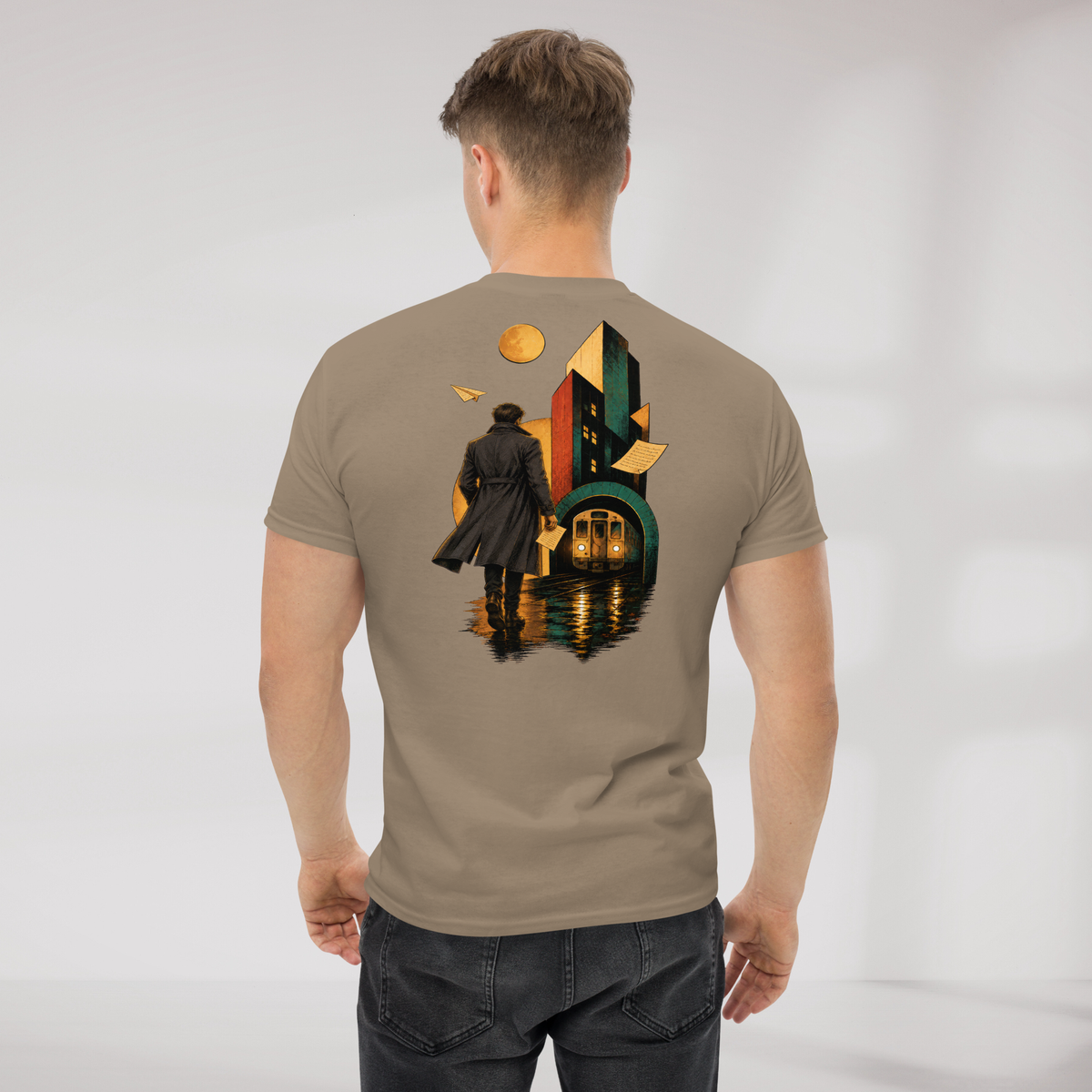Concrete Poet T-Shirt Retro – Farbe Brown Savana – Ansicht 7