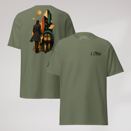 Concrete Poet T-Shirt Retro – Farbe Militärgrün – Ansicht 1