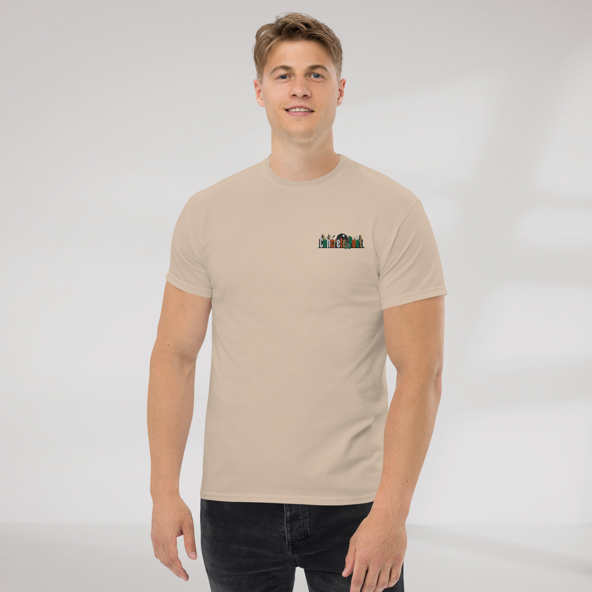 Concrete Poet T-Shirt Retro – Farbe Sand – Ansicht 3