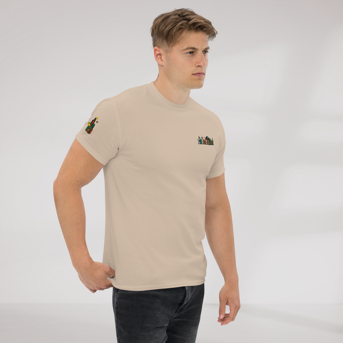 Concrete Poet T-Shirt Retro – Farbe Sand – Ansicht 4