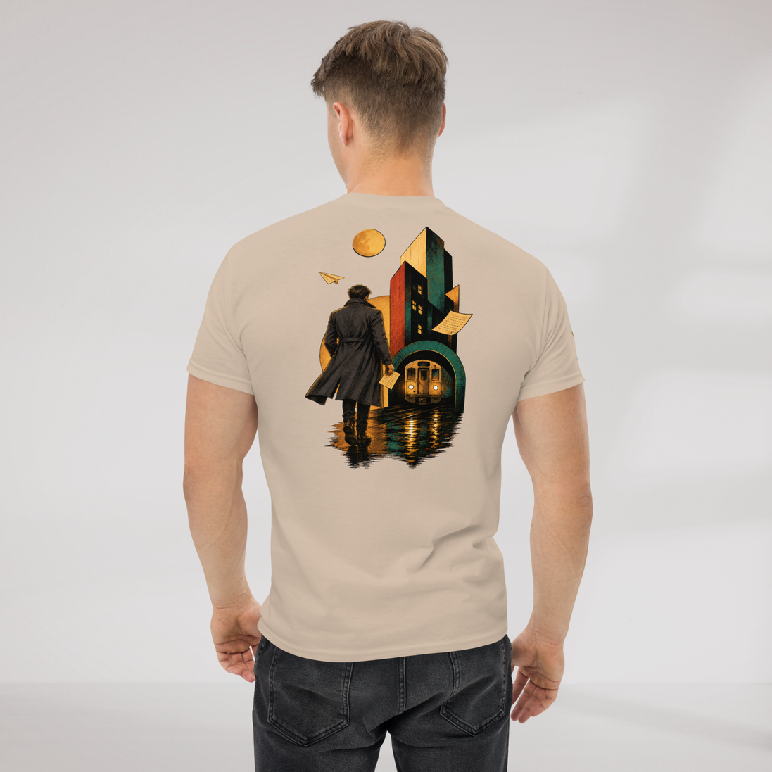 Concrete Poet T-Shirt Retro – Farbe Sand – Ansicht 7