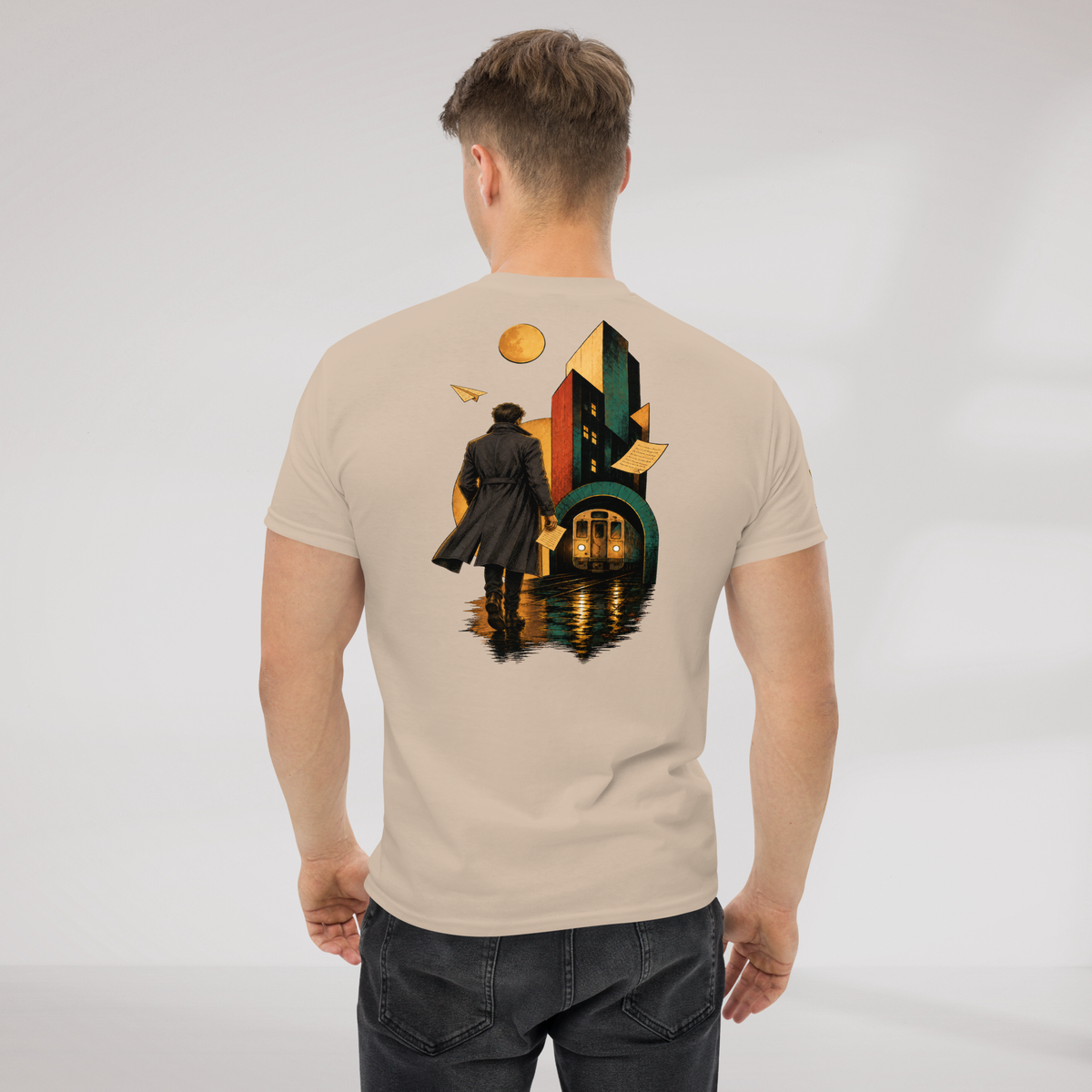 Concrete Poet T-Shirt Retro – Farbe Sand – Ansicht 7