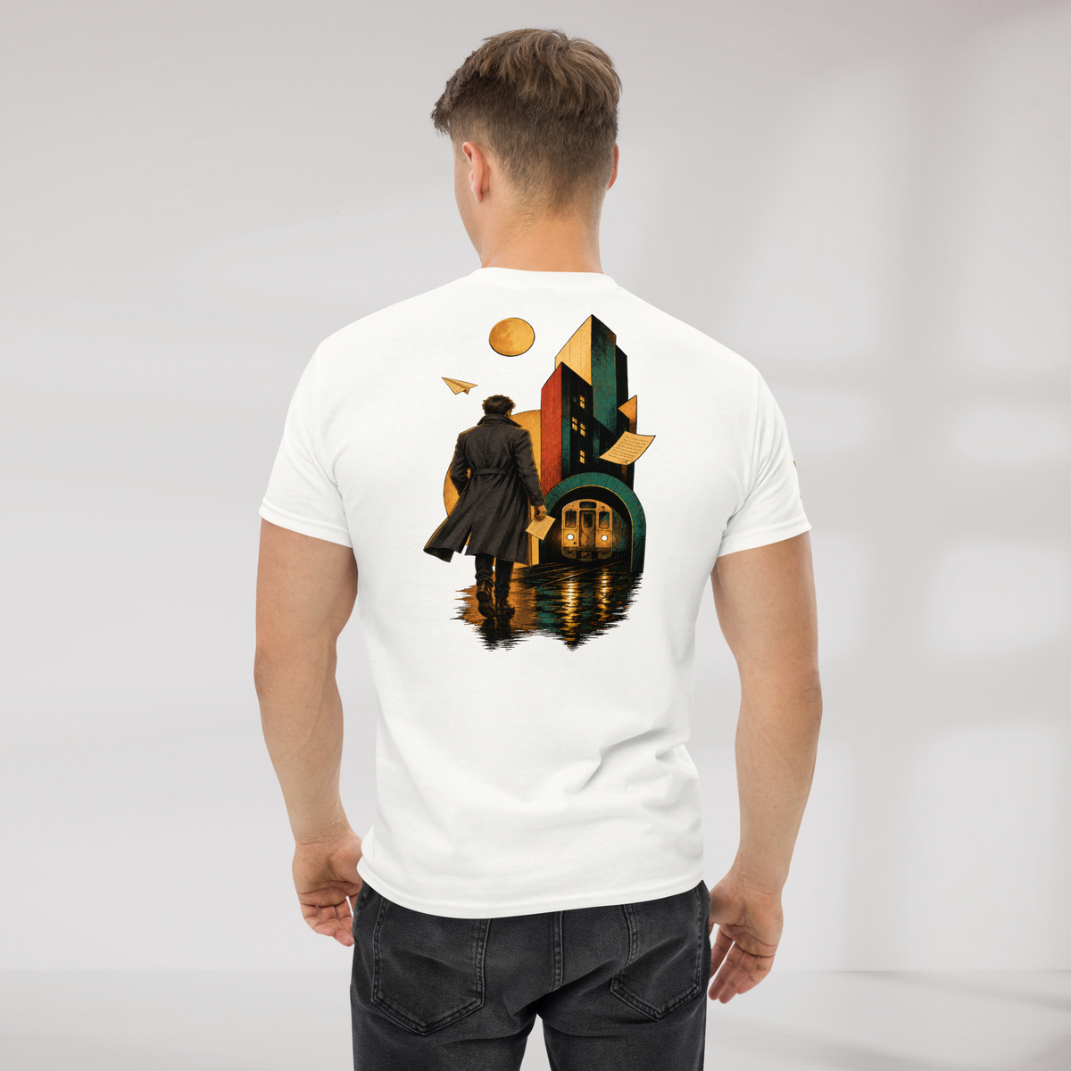 Concrete Poet T-Shirt Retro – Farbe Weiß – Ansicht 2