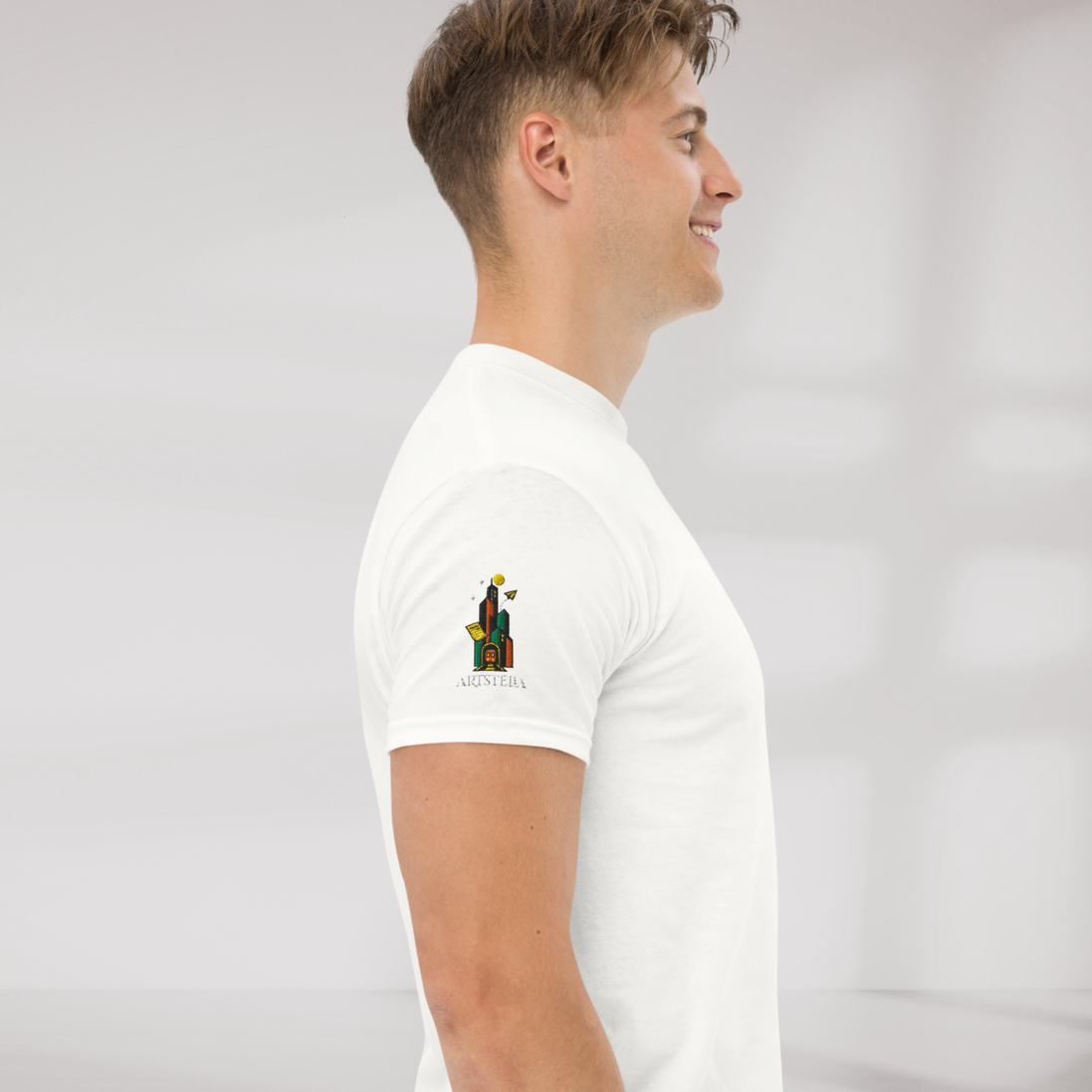 Concrete Poet T-Shirt Retro – Farbe Weiß – Ansicht 6
