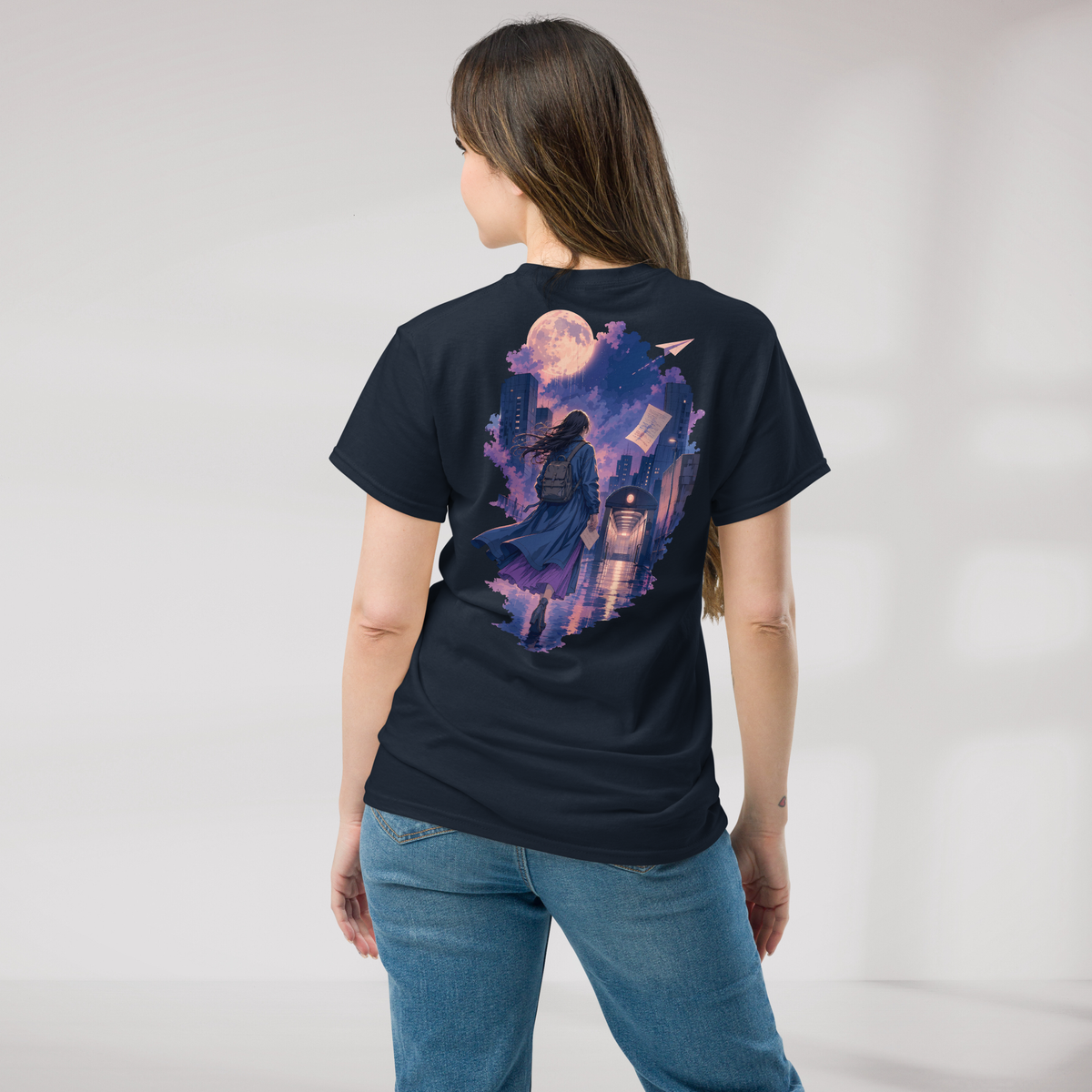 Concrete Poet T-Shirt Soft – Farbe Navy – Ansicht 4
