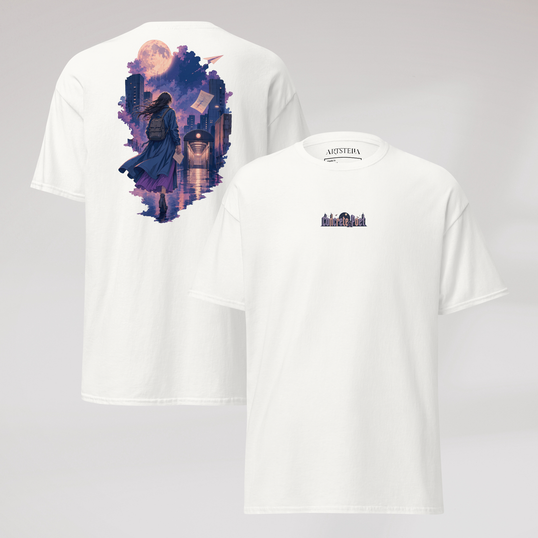 Concrete Poet T-Shirt Soft – Farbe Weiß – Ansicht 1