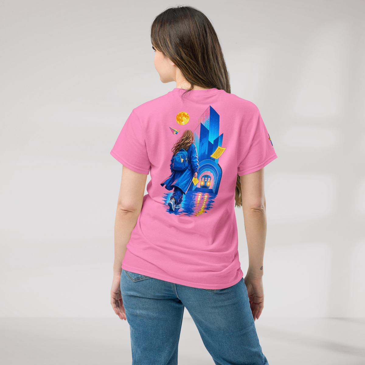 Concrete Poet T-Shirt Vibrant – Farbe Azalee – Ansicht 5