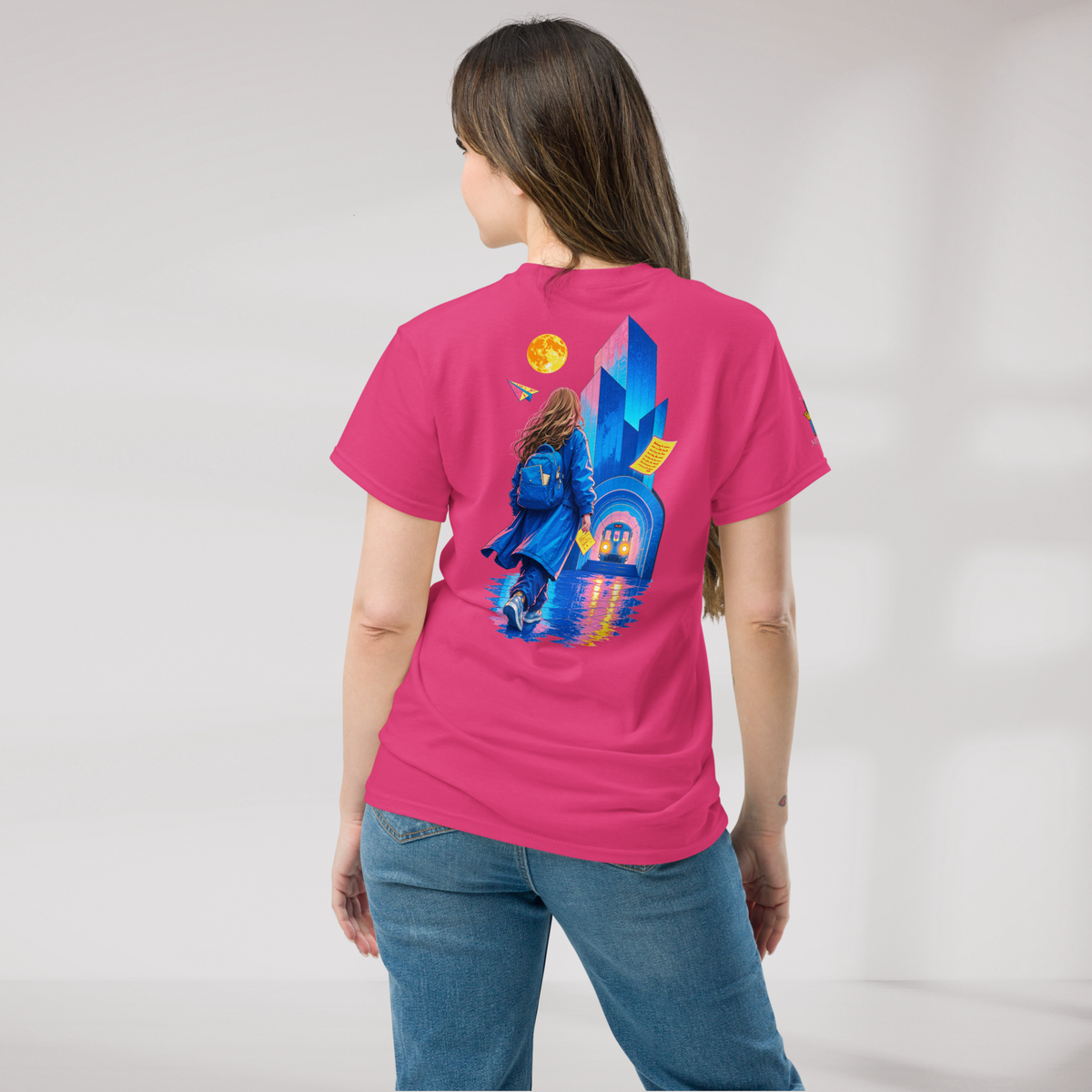 Concrete Poet T-Shirt Vibrant – Farbe Helikonie – Ansicht 5