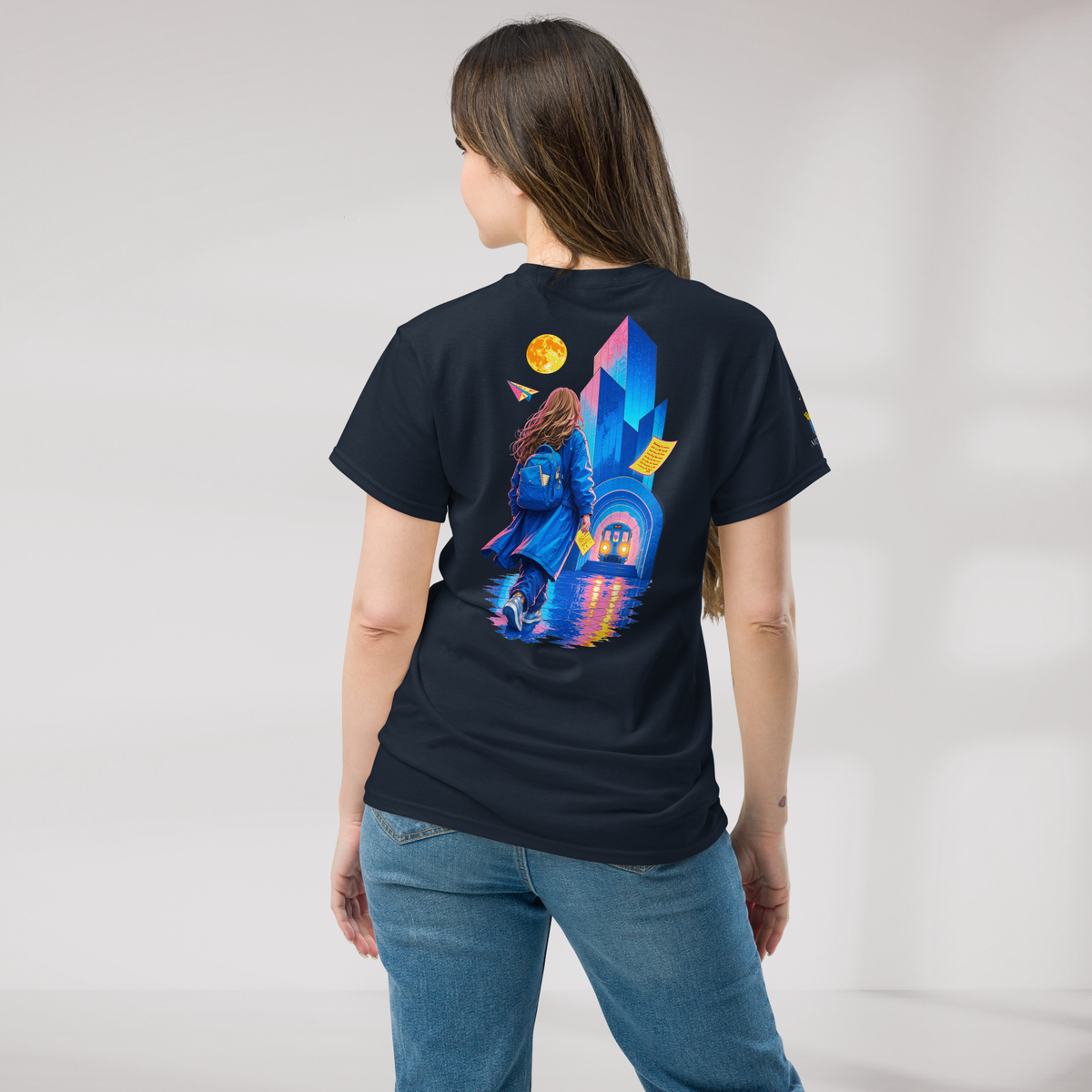 Concrete Poet T-Shirt Vibrant – Farbe Navy – Ansicht 5