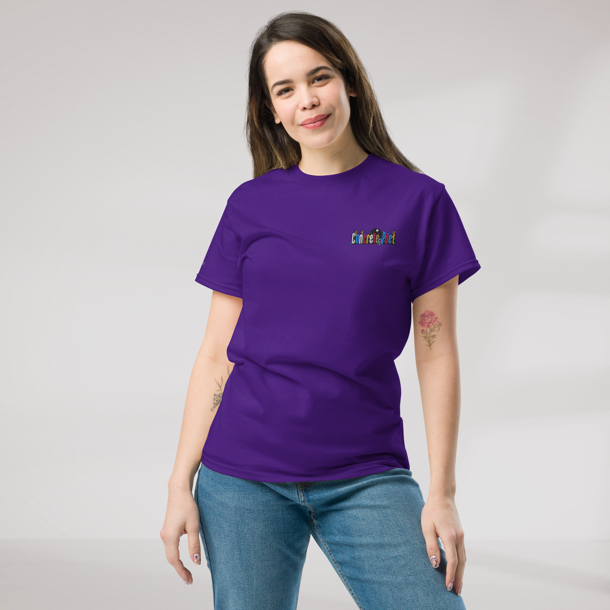 Concrete Poet T-Shirt Vibrant – Farbe Lila – Ansicht 4