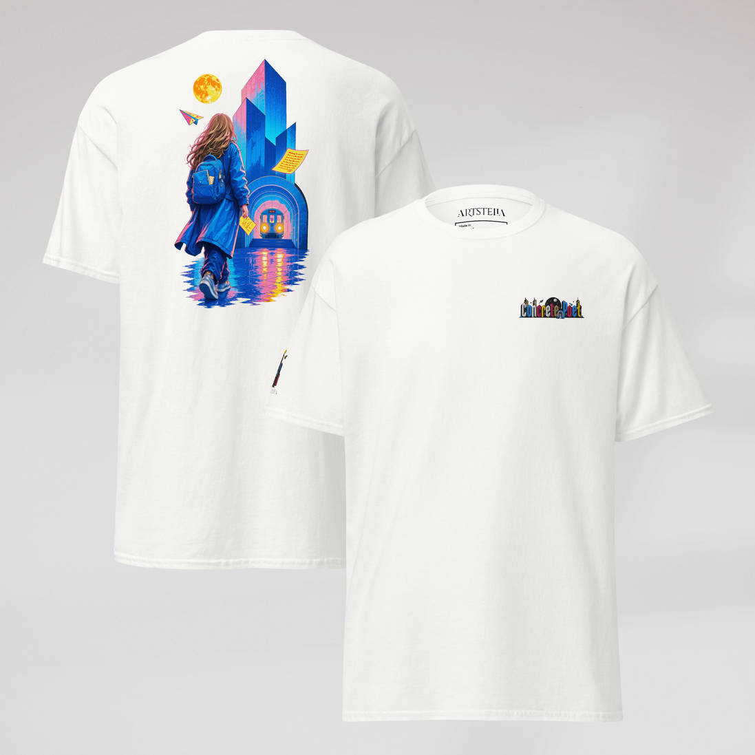 Concrete Poet T-Shirt Vibrant – Farbe Weiß – Ansicht 1