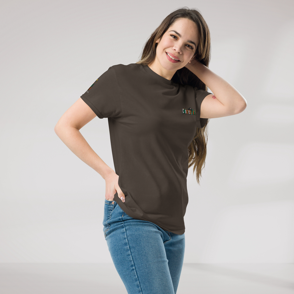 Concrete Poet T-Shirt Retro – Farbe Dunkle Schokolade – Ansicht 4