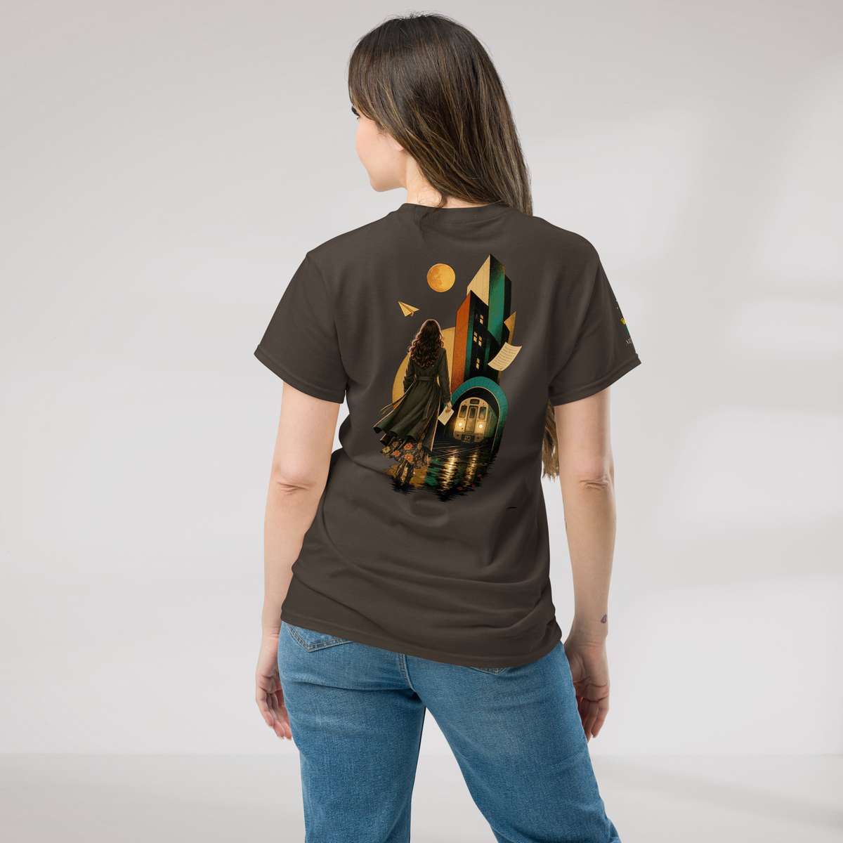 Concrete Poet T-Shirt Retro – Farbe Dunkle Schokolade – Ansicht 5