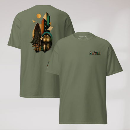 Concrete Poet T-Shirt Retro – Farbe Militärgrün – Ansicht 1
