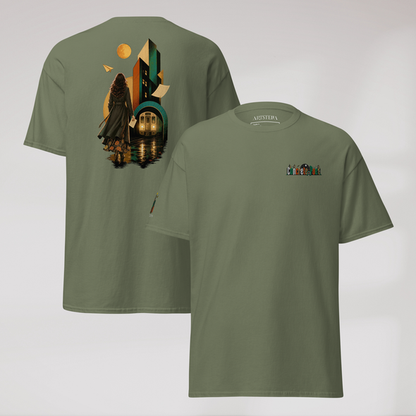 Concrete Poet T-Shirt Retro – Farbe Militärgrün – Ansicht 1