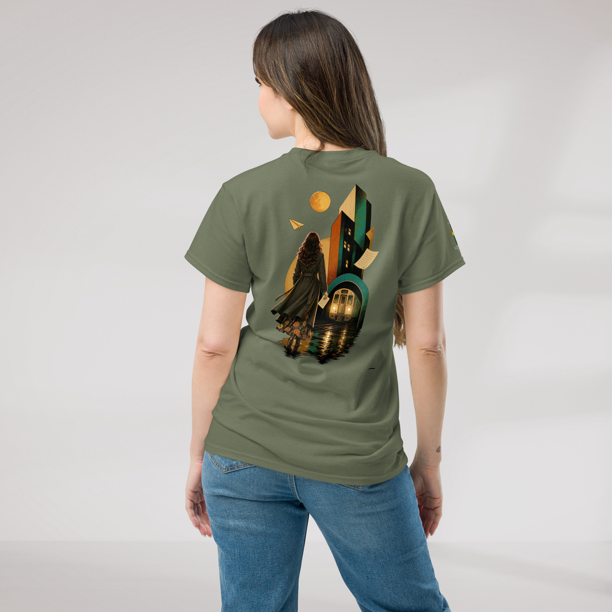 Concrete Poet T-Shirt Retro – Farbe Militärgrün – Ansicht 5