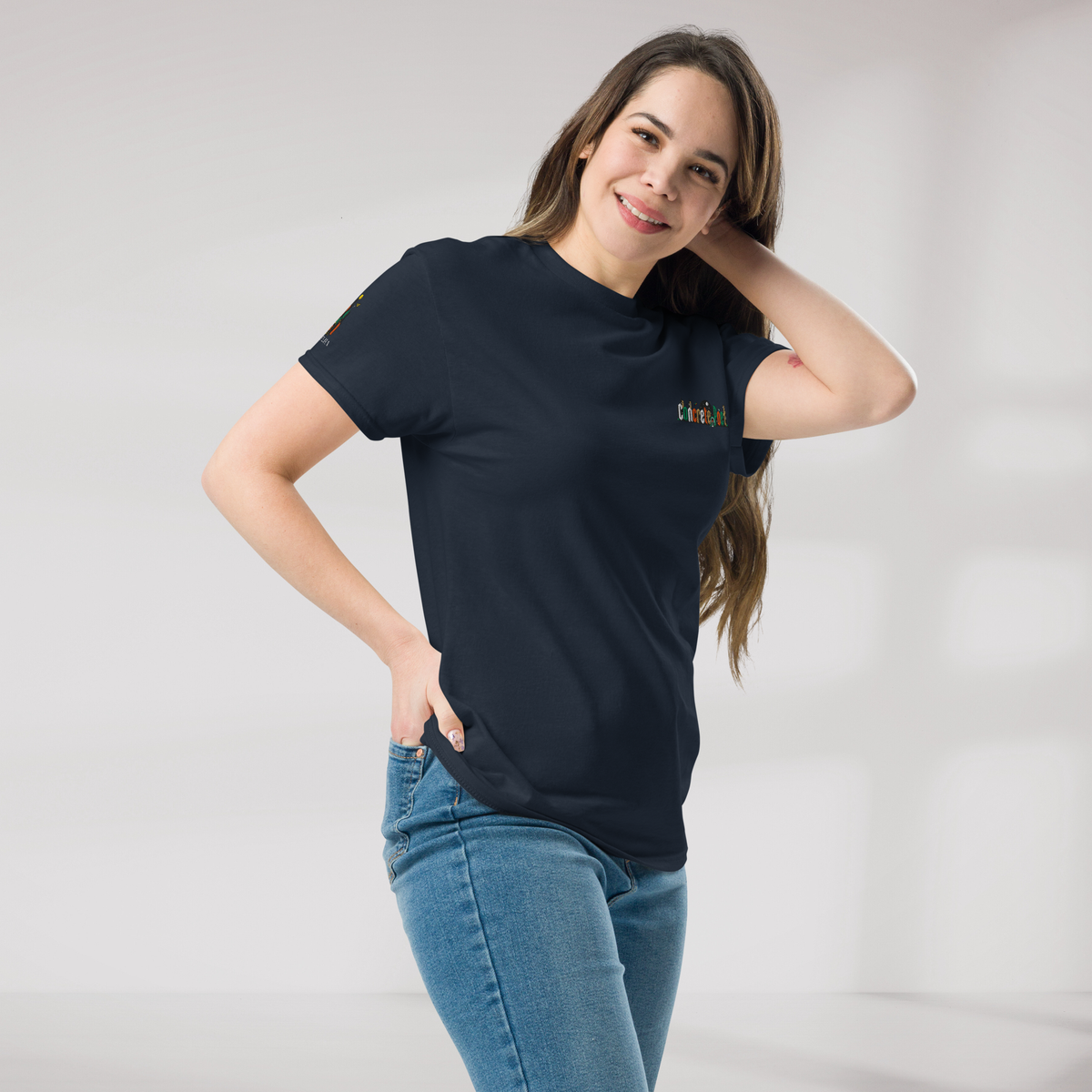 Concrete Poet T-Shirt Retro – Farbe Navy – Ansicht 4