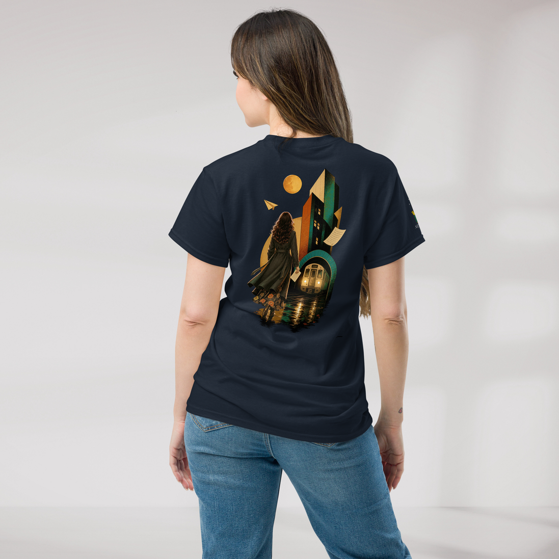 Concrete Poet T-Shirt Retro – Farbe Navy – Ansicht 5