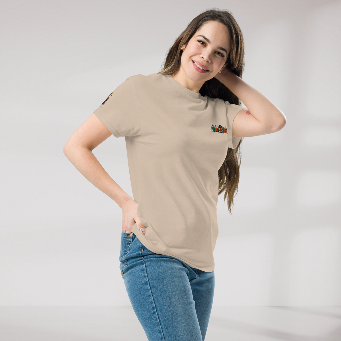 Concrete Poet T-Shirt Retro – Farbe Sand – Ansicht 4