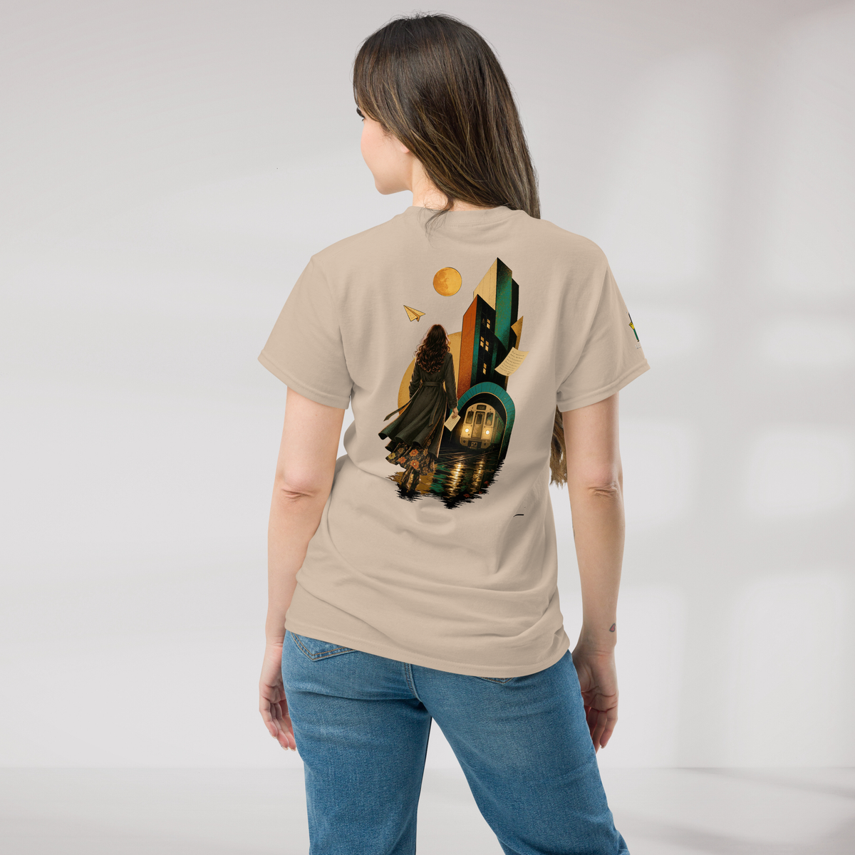 Concrete Poet T-Shirt Retro – Farbe Sand – Ansicht 5