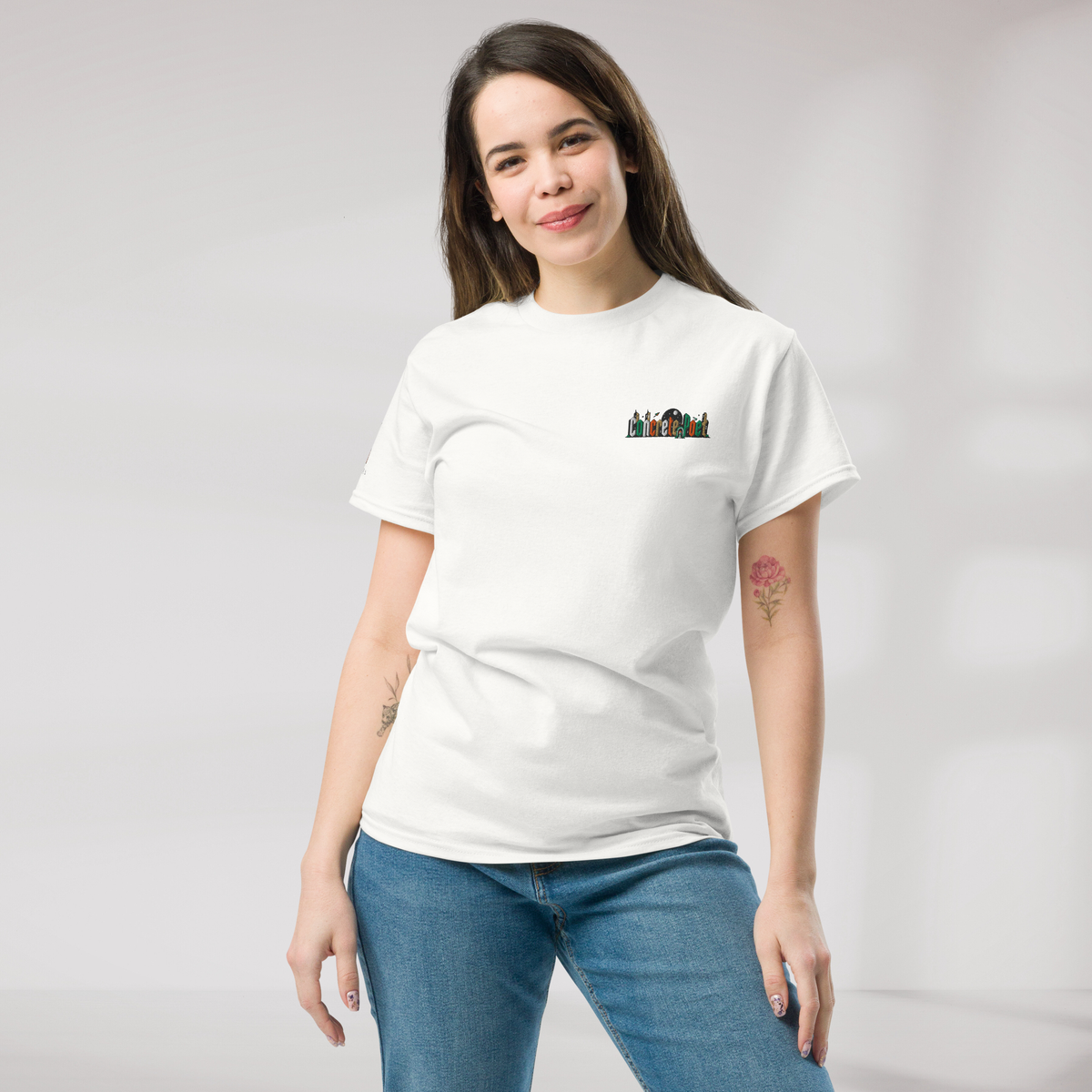 Concrete Poet T-Shirt Retro – Farbe Weiß – Ansicht 4