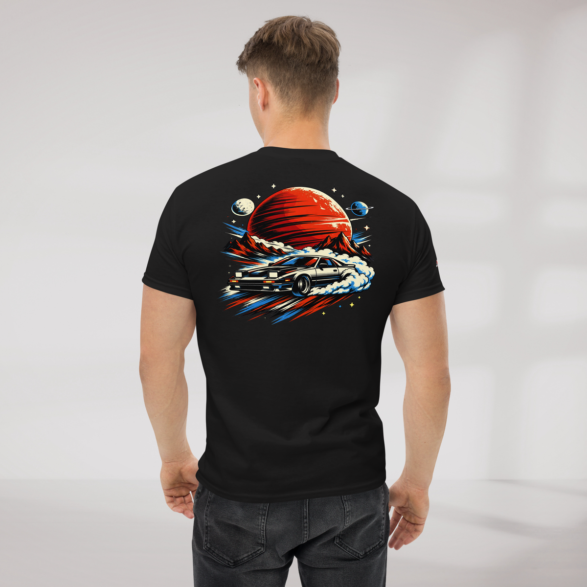 Cosmic Cruiser T-Shirt Retro – Farbe Schwarz – Ansicht 6