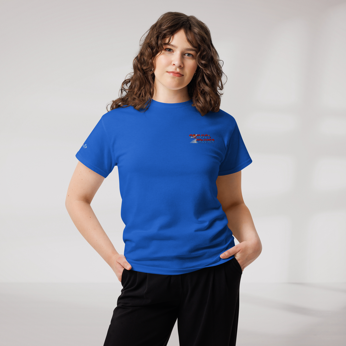 Cosmic Cruiser T-Shirt Retro – Farbe Royalblau – Ansicht 7