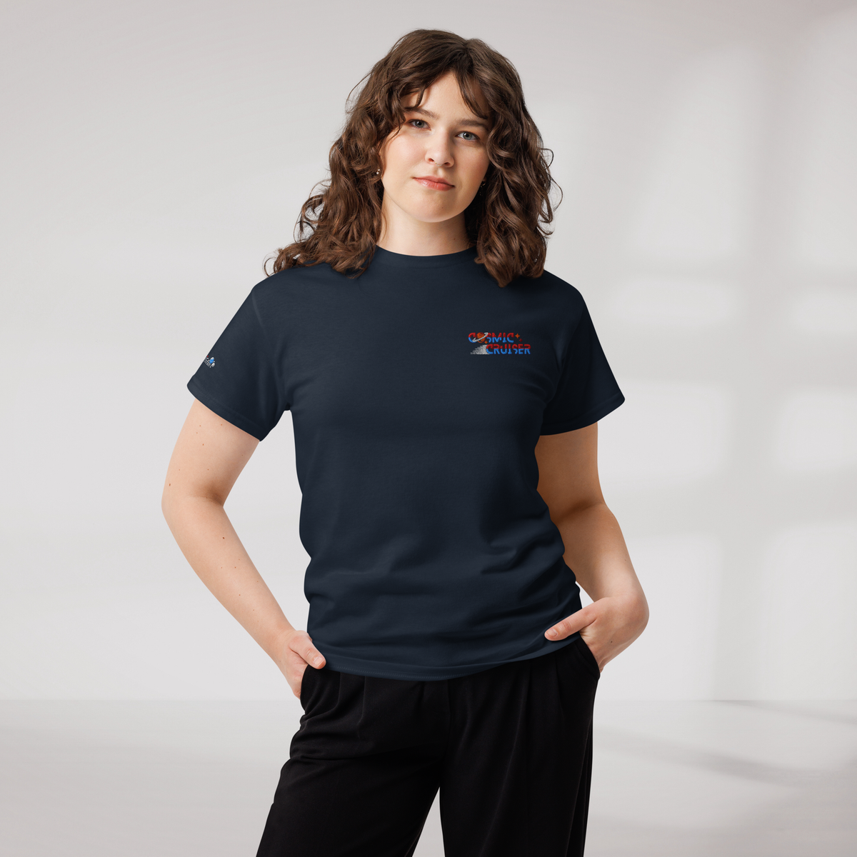 Cosmic Cruiser T-Shirt Retro – Farbe Navy – Ansicht 7