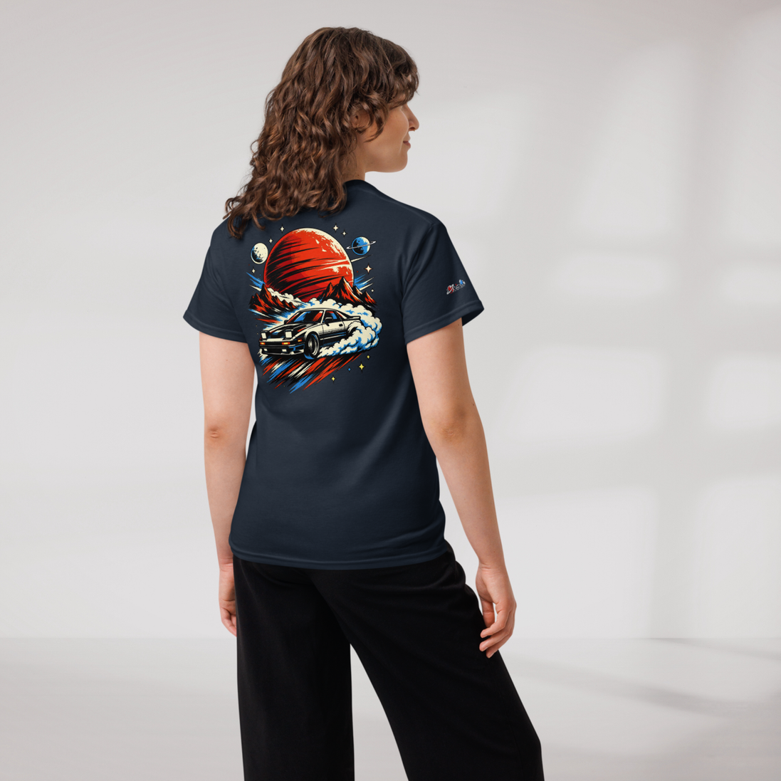 Cosmic Cruiser T-Shirt Retro – Farbe Navy – Ansicht 8