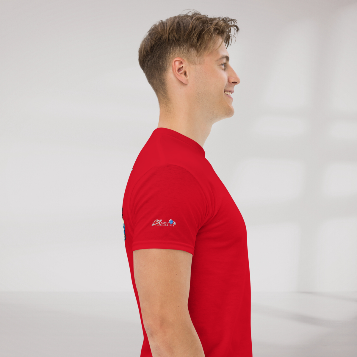 Cosmic Cruiser T-Shirt Retro – Farbe Rot – Ansicht 4