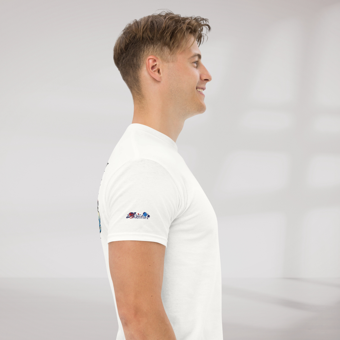 Cosmic Cruiser T-Shirt Retro – Farbe Weiß – Ansicht 4