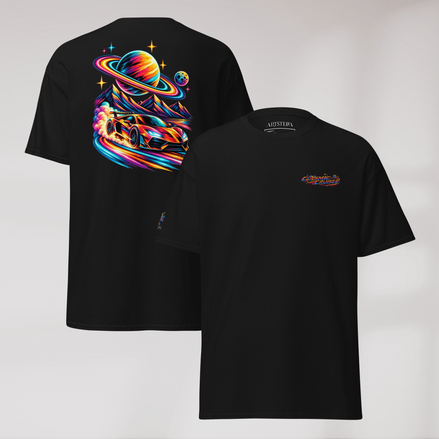 Cosmic Cruiser T-Shirt Vibrant – Farbe Schwarz – Ansicht 1