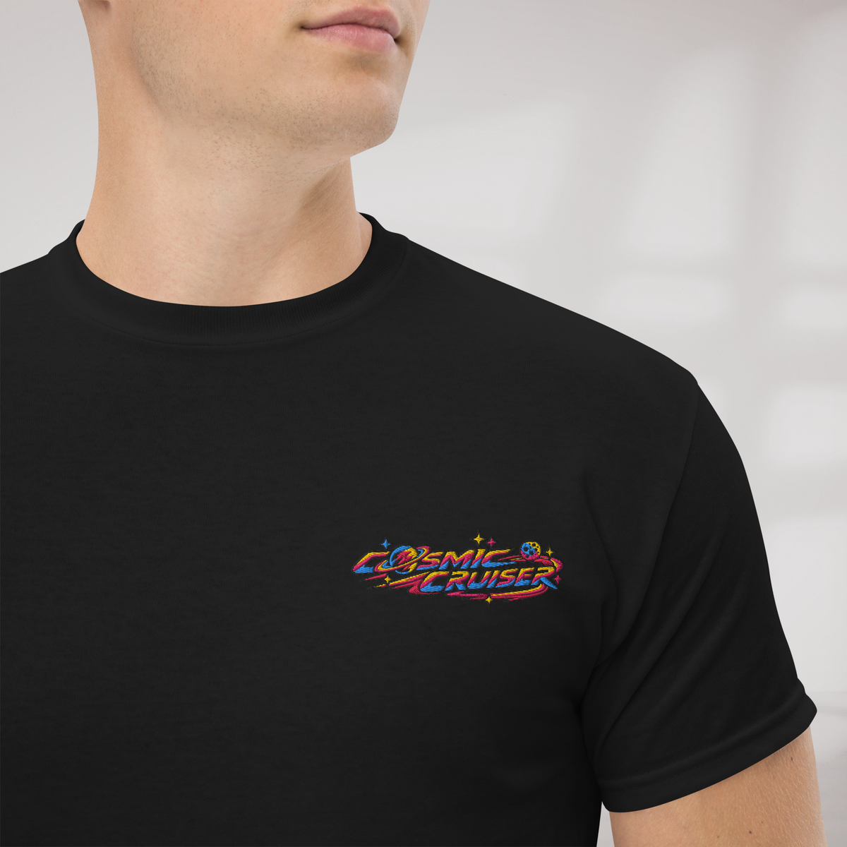 Cosmic Cruiser T-Shirt Vibrant – Farbe Schwarz – Ansicht 4