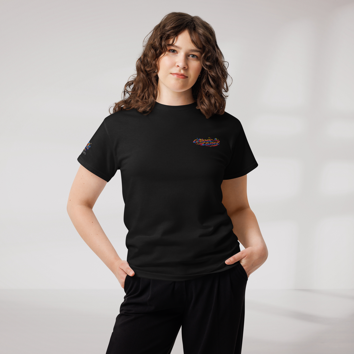 Cosmic Cruiser T-Shirt Vibrant – Farbe Schwarz – Ansicht 7