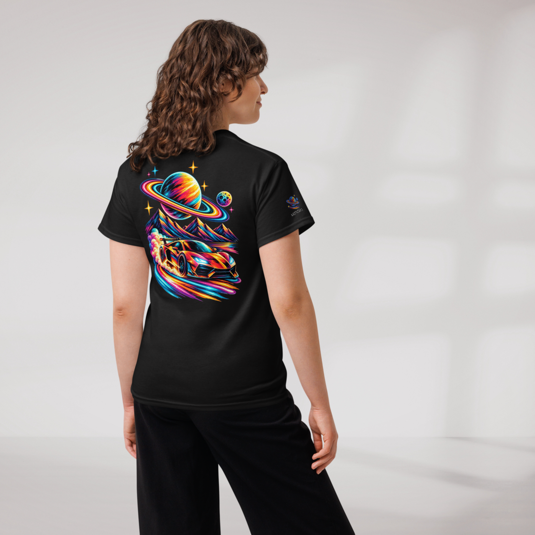 Cosmic Cruiser T-Shirt Vibrant – Farbe Schwarz – Ansicht 8