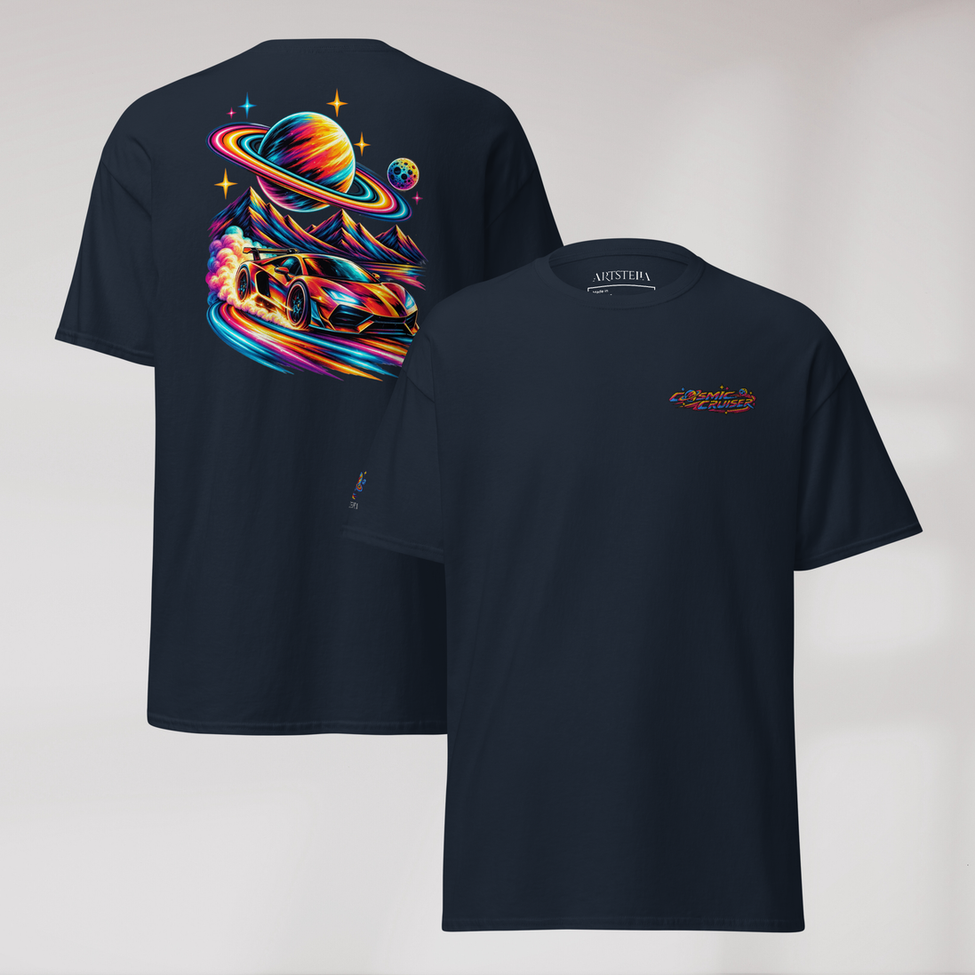 Cosmic Cruiser T-Shirt Vibrant – Farbe Navy – Ansicht 1