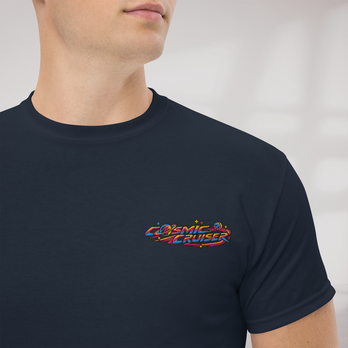 Cosmic Cruiser T-Shirt Vibrant – Farbe Navy – Ansicht 3