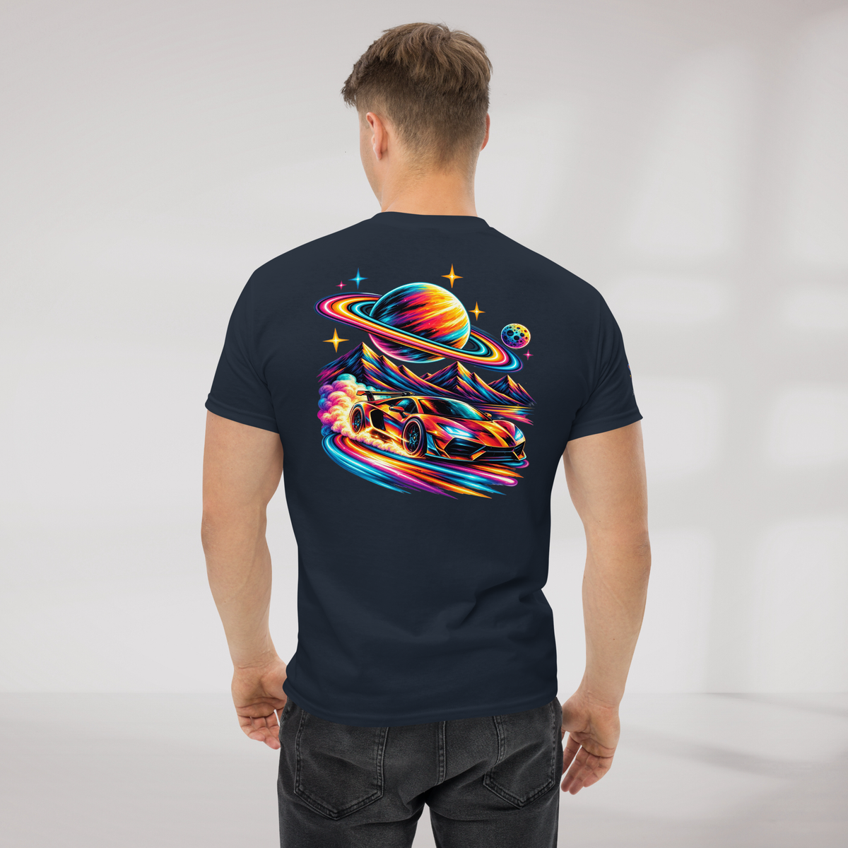 Cosmic Cruiser T-Shirt Vibrant – Farbe Navy – Ansicht 6