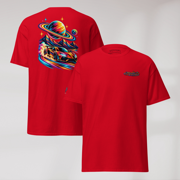 Cosmic Cruiser T-Shirt Vibrant – Farbe Rot – Ansicht 1
