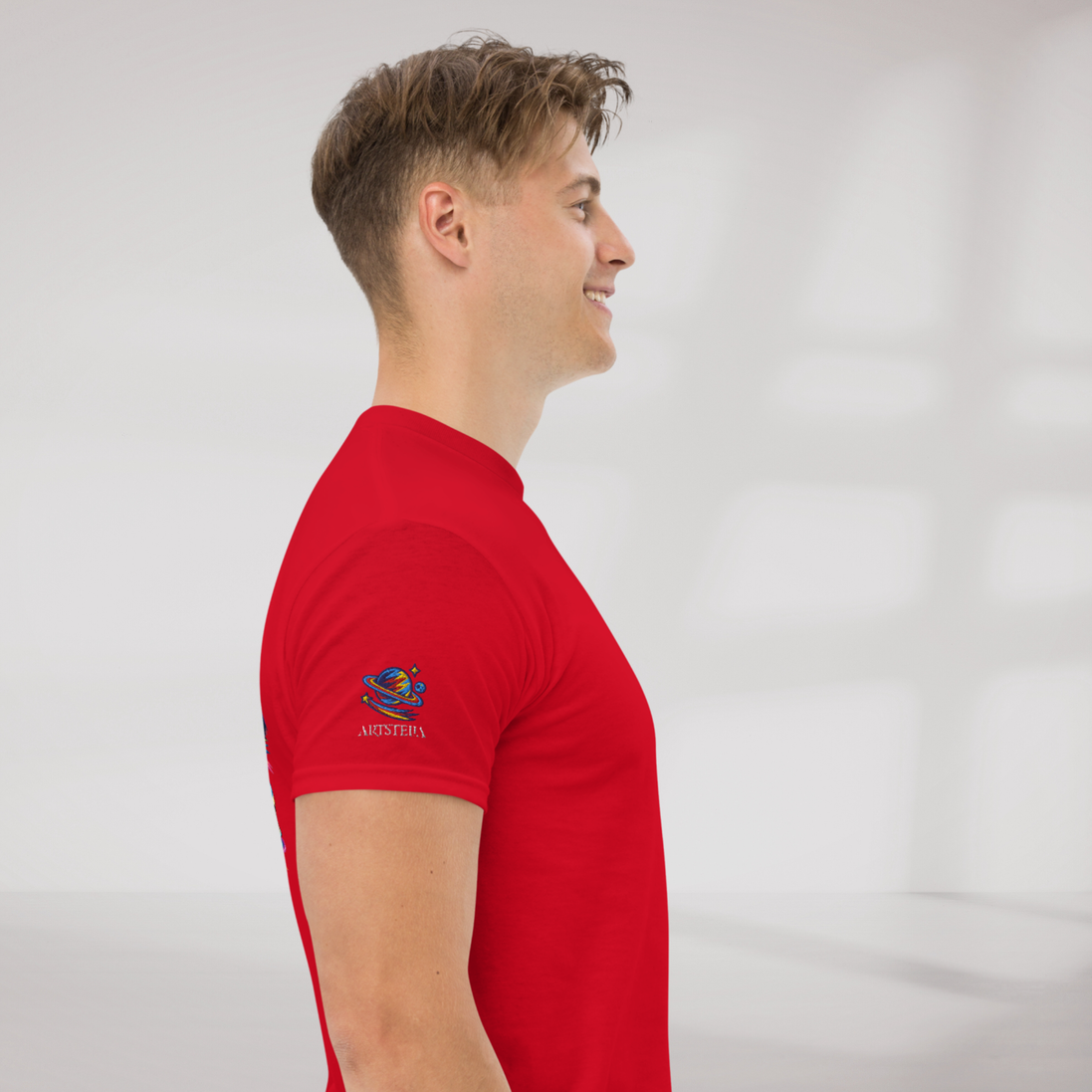 Cosmic Cruiser T-Shirt Vibrant – Farbe Rot – Ansicht 4
