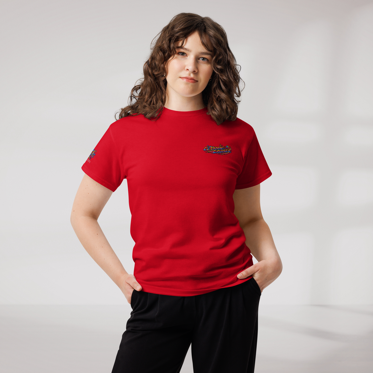 Cosmic Cruiser T-Shirt Vibrant – Farbe Rot – Ansicht 7